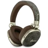 Guess Bluetooth 5.4 Wireless Headset ENC On-Ear Metal 4G Script Logo brown – Bild 1