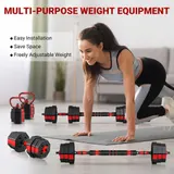 Hantel Set Kurzhantel Langhantel Gewichte Hantelset Fitness Krafttraining – Bild 5