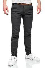 Maurelio Modriano Herren Designer Chino Stoff Hose Stretch Regular Slim MM016 – Bild 2