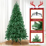 210cm Weihnachtsbaum Tannenbaum Künstlicher Kunstbaum Christbaum PVC Tanne Deko – Bild 4