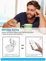 TRUE WIRELESS EARPHONES TWS EARBUDS BLUETOOTH 5.0 DEEP BASS TOUCH CONTROL WEISS – Bild 6