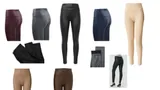 DAMEN  KUNSTLEDER LEGGINGS LEICHTES INNENFLEECE LEGGINS HOHE TAILLE HIGH WAIST – Bild 2