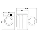 Bauknecht Waschmaschine 8 kg  Steam Refresh Dynamic Inverter-Motor 1400U Weiß – Bild 11
