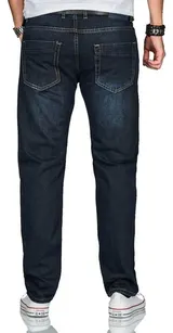 A. Salvarini Beppo Designer Herren Jeans Hose Basic Jeanshose Comfort Fit – Bild 5