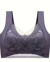 [6 Farben] Damen Spitzen BH mit Schale ohne Bügel Bustier Komfort Push Up Sexy ♥ – Bild 13