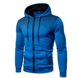 Herren Zipper Kapuzenpullover Sweatjacke Pullover Hoodie Sweatshirt Jacke Coat – Bild 4