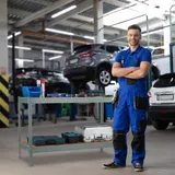 Werkbank Arbeitstisch Werkzeugbank 2 Ebenen anthrazit Werkstatttisch 300 kg – Bild 5