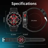 Smartwatch Herren Mit Telefonfunktion Pulsuhr Fitness Tracker 1.70" Touchscreen – Bild 13