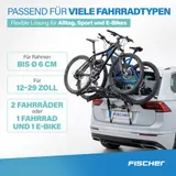 Heckträger FISCHER für 2 Fahrräder E-Bikes faltbar Heckklappenträger 45 kg – Bild 3