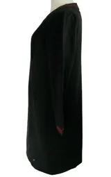 Sheego Damen Kleid Schwarz 46 & 48 Rot Etuikleid Jerseykleid Festlich Stretch – Bild 6