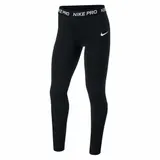 Nike Kinder Mädchen Pro Tights Sport Freizeit Trainings Leggings Schwarz NEU – Bild 2