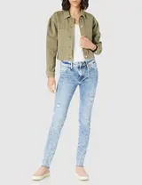Mavi Damen Jeans Adriana Hose Mid-Rise, Super Skinny Blue denim,Blau W29 L30 – Bild 2