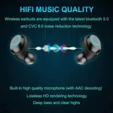 Bluetooth 5.0 True Wireless Earbuds IPX6 Wasserdicht In Ear Sport Stereo Headset – Bild 2
