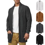 Indicode Herren Strickjacke Anaheim-Cardigan Grobstrick Hoodie Jacke Männer – Bild 6