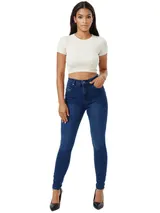 Tazzio Jeans Damen High Waist Skinny Fit Jeanshose Stretch Denim Hose – Bild 2