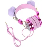  Schöne Plüsch-Kopfhörer mit Kabel und Geräuschunterdrückung für Kinder und – Bild 1