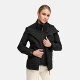Marikoo Designer Damen Übergangs Jacke leicht gefüttert Kapuze kurz B659 – Bild 1