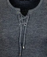 Herren Pullover Slim Fit Rundhals Strick-Pullover Longsleeve in Feinstrick B-132 – Bild 3