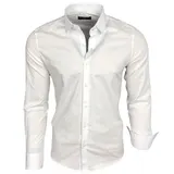 Baxboy Herren Kontrast Hemden Business Freizeit Langarm Anzug Hochzeit Hemd B500 – Bild 1