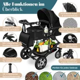 KESSER® Loops 4 in 1 Kombi Kinderwagen Reise Buggy inkl. Auto Babyschale Zubehör – Bild 8