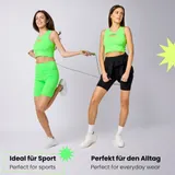 Bellivalini Sport Oberteile Damen Crop Top Neon Gym Yoga Laufen T-Shirt XS-XXL – Bild 5