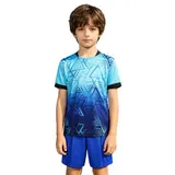 Jungen T-Shirt- Und Shorts-Set Ausbildung Sport Trainingsset Fußballkostüm – Bild 3