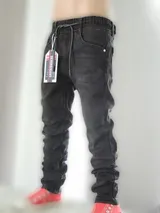 THERMO Jungen-Jeans-Denim-Jogger-Style-Kinder StretchHose~Gr.8-16~Neu~7362Nero29 – Bild 2