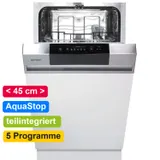 Geschirrspüler 45 cm teilintegriert Einbau Aquastop Spülmaschine Spüler Display – Bild 1