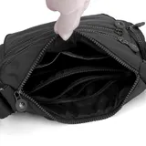 Damen Handtasche Umhängetasche Crossbag schwarz Crossbody Bag Schultertasche DE – Bild 5