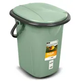 Toiletteneimer Reisetoilette Eimertoilette Toilette  Campingtoilette 19L Grün – Bild 1