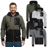 Herren Hoodie Kapuzenpullover Rock Creek Sweatshirt Reißverschluss H-411 S-3XL – Bild 9
