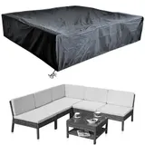 Schutzhülle Abdeckplane Gartenmöbel Schutzplane Garnitur Couch Sofa Plane Hülle – Bild 8
