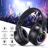Bluetooth Kopfhörer Over Ear Kabellos Bass Ohrhörer HiFi Stereo Headset Wireless – Bild 1