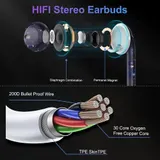 Kompatible iPhone Kopfhörer mit Lightning Connector, Noise Cancelling Headset – Bild 3