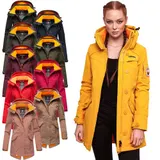 Marikoo Damen Softshell Jacke Herbst Funktionsjacke Outdoor lang Parka B921 NEU – Bild 8