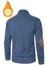 Herren Sweatshirt Pullover Half Zip Pullover Warm Stehkragen Langarm Mäntel Tops – Bild 4