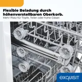 Exquisit PLUS Geschirrspüler 60 cm, 12 Maßgedecke, 11 Liter, GSP6312-030D weiss – Bild 8