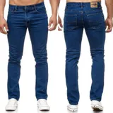 Herren  Jeans Slim Fit Regular Stretch Jeanshose Übergröße Hosen Six-Jeans – Bild 2