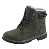 Kinder Winterstiefel Boots Stiefel Gefüttert Mädchen Schuhe Jungen Grün 29 30 32 – Bild 5