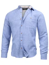 Indicode Herren Langarmhemd INNiell-Hemd Langarm Herrenhemd Sommerhemd Männer – Bild 1