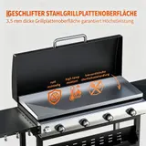 32000BTU Gasgrill Grillwagen BBQ Grill Edelstahl Grillstation 4 Brenner 2510 cm² – Bild 2