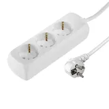 Hama Steckdosenleiste 3-fach Steckerleiste Mehrfachstecker 1,4m 45° Schuko Weiß – Bild 3