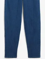 Damen Strech Jeans Mom in dunkel blau denim + High Waist Gr. 40 bis 54 neu 19628 – Bild 3