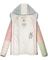 Navahoo Damen Jacke Steppjacke Übergangsjacke gesteppt Colour Blocking  NEU B841 – Bild 4