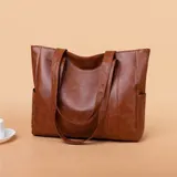 Damen Shopper Handtasche Schultertasche Umhängetasche Tragetasche Tote Tasche DE – Bild 1