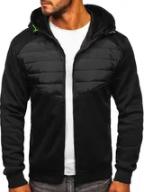 Übergangsjacke Sweatshirt Sweatjacke Sportjacke Steppjacke Herren BOLF Classic – Bild 1