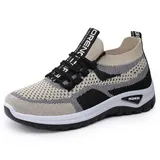 Damen Sneaker Turnschuhe Laufschuhe Atmungsaktiv Sportschuhe Freizeit Schuhe – Bild 11