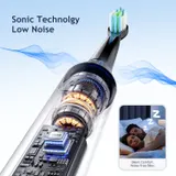 Fairywill Sonic Elektrische Schallzahnbürste Mit Reiseetui 5 Modi 8 Ersatzbürste – Bild 10