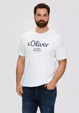 S.OLIVER Herren T-Shirt Übergrößen XXL 3XL 4XL 5XL Rundhals 100% Baumwolle Logo  – Bild 2