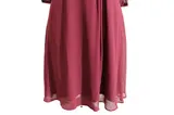 Sheego Kleid Rot große Größen Abendkleid Eventkleid 3/4Ärmel Aubergine Ballkleid – Bild 4